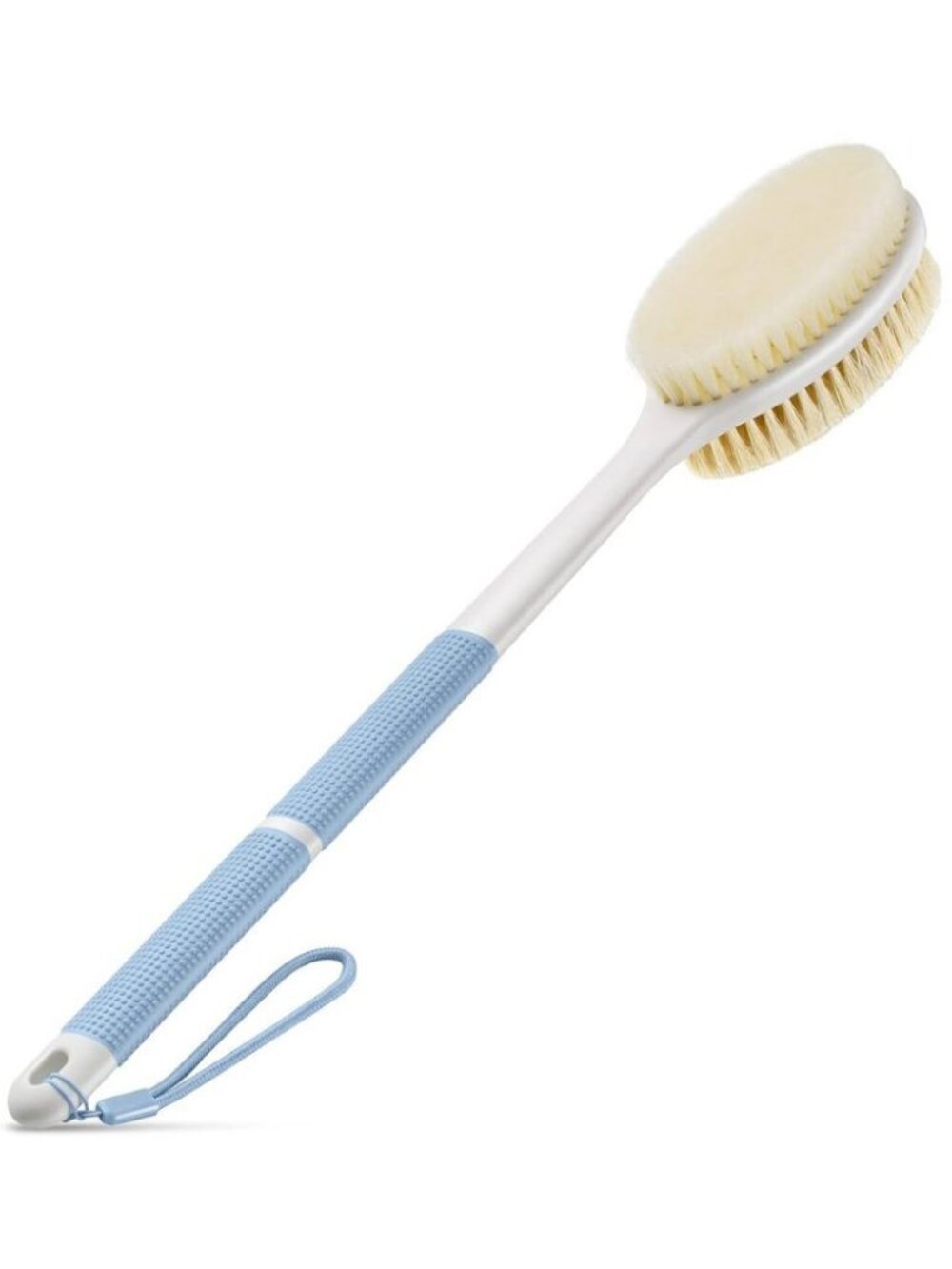 ✨ Long Handle Back Scrubber Shower Brush - Dual Bristle Body Exfoliator